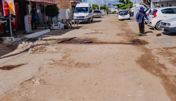 pavimentação no bairro de Mangabeira (1)